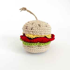 Decorazione crochet "Hamburger"