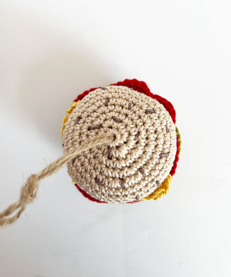 Decorazione crochet "Hamburger"