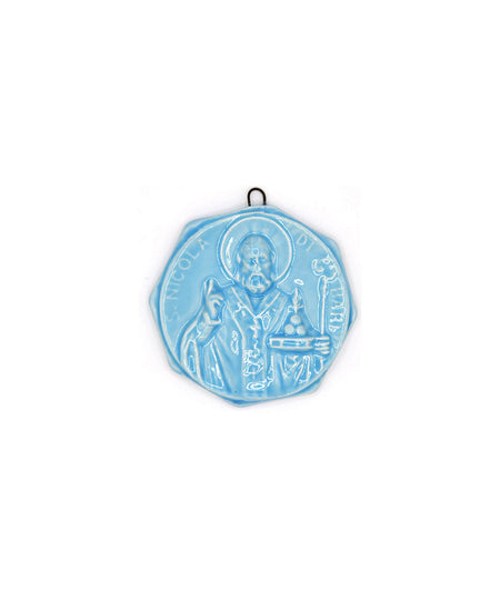 Medaglione “San Nicola di Bari” in ceramica (XS)