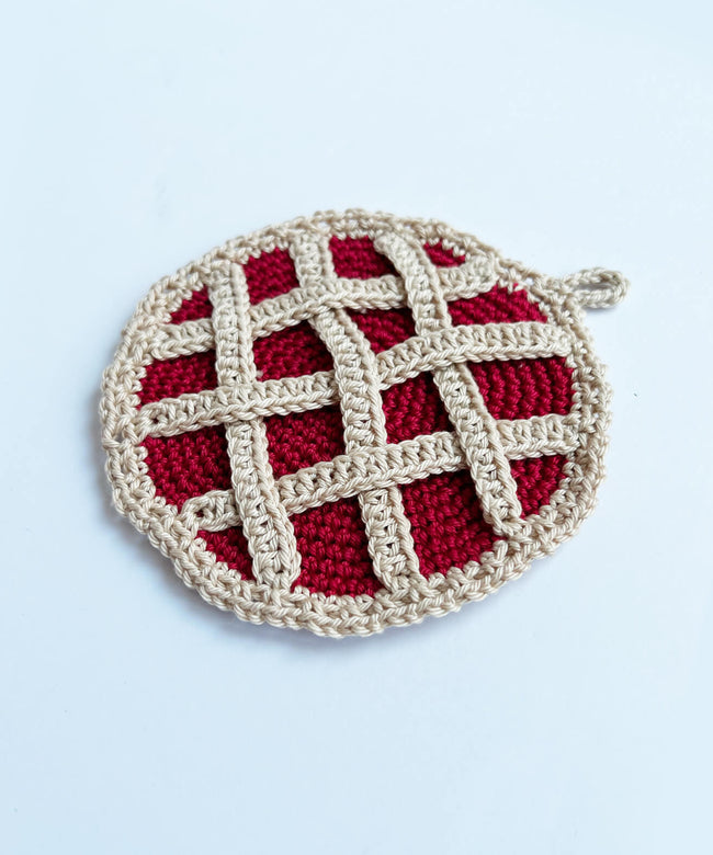 Crochet kitchen pot holder “Pizza”